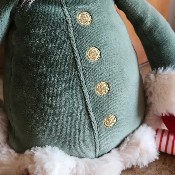 Jellycat Large Leffy Christmas Elf Doll in Green Coat and Red Hat - Picture 11 of 12